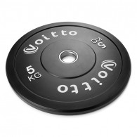 Набор черных бамперных дисков Voitto 5 кг (2 шт) - d51